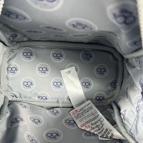 Disney Loungefly Mini Backpack 100th Anniversary Purple Sparkle 2023 - Picture 10 of 13